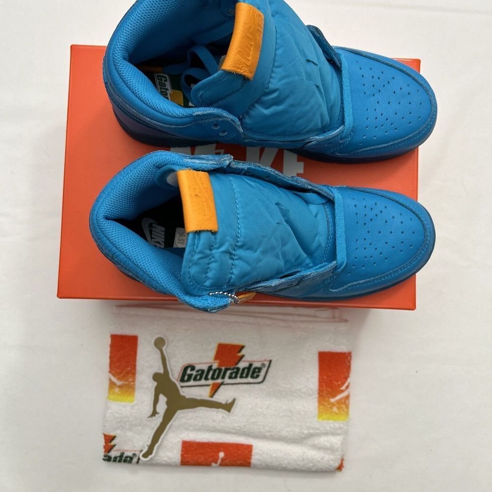 Size 6.5 - Air Jordan 1 Retro OG G8RD High Blue‎ Lagoon SKU #2961 - Picture 5 of 9